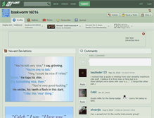 Tablet Screenshot of bookworm16016.deviantart.com