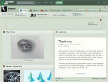 Tablet Screenshot of mayne1.deviantart.com
