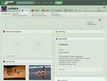Tablet Screenshot of lambpire.deviantart.com