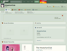Tablet Screenshot of hinatayuriclub.deviantart.com