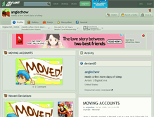 Tablet Screenshot of angiechow.deviantart.com