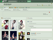 Tablet Screenshot of merdurqueen.deviantart.com