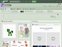 Tablet Screenshot of chuckdogg.deviantart.com