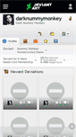 Mobile Screenshot of darknummymonkey.deviantart.com