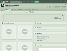 Tablet Screenshot of darknummymonkey.deviantart.com