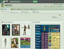 Tablet Screenshot of lilgreenfox.deviantart.com