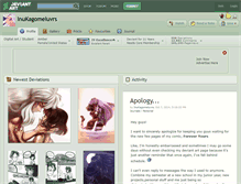 Tablet Screenshot of inukagomeluvrs.deviantart.com