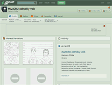 Tablet Screenshot of mamoru-odinokiy-volk.deviantart.com