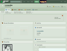 Tablet Screenshot of loveandbe.deviantart.com