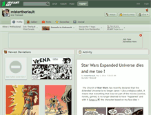 Tablet Screenshot of mistertheriault.deviantart.com