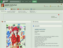 Tablet Screenshot of captain-morty-kun.deviantart.com