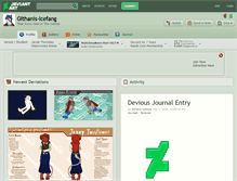 Tablet Screenshot of githanis-icefang.deviantart.com