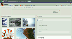 Desktop Screenshot of caleum.deviantart.com