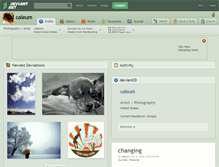 Tablet Screenshot of caleum.deviantart.com