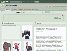 Tablet Screenshot of nick-of-the-dead.deviantart.com