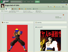 Tablet Screenshot of dragon-ball-af-edits.deviantart.com