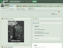 Tablet Screenshot of detium.deviantart.com