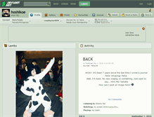 Tablet Screenshot of hoshikoe.deviantart.com