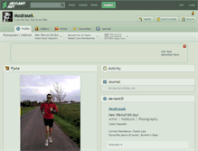 Tablet Screenshot of modrasek.deviantart.com