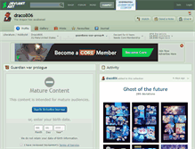Tablet Screenshot of draco806.deviantart.com