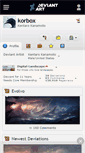 Mobile Screenshot of korbox.deviantart.com