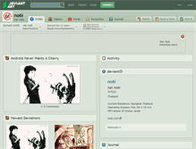 Tablet Screenshot of no6i.deviantart.com