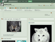 Tablet Screenshot of kaylee12345.deviantart.com