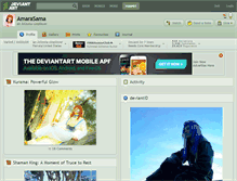 Tablet Screenshot of amarasama.deviantart.com