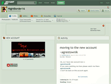Tablet Screenshot of nightborder16.deviantart.com