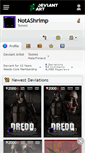 Mobile Screenshot of notashrimp.deviantart.com
