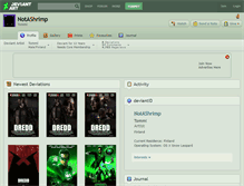 Tablet Screenshot of notashrimp.deviantart.com