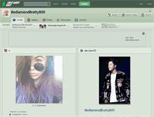Tablet Screenshot of bedlamandbratty800.deviantart.com