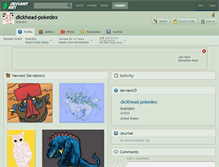 Tablet Screenshot of dickhead-pokedex.deviantart.com