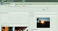 Desktop Screenshot of dustinvondoom.deviantart.com