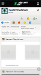 Mobile Screenshot of dustinvondoom.deviantart.com