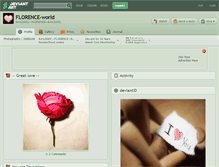 Tablet Screenshot of florence-world.deviantart.com