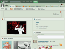 Tablet Screenshot of nighr.deviantart.com
