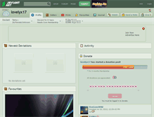 Tablet Screenshot of lovelyx17.deviantart.com