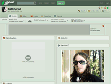 Tablet Screenshot of battlejesus.deviantart.com