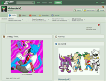 Tablet Screenshot of nintendork2.deviantart.com