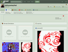 Tablet Screenshot of didhejustsaythat.deviantart.com