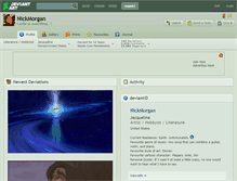 Tablet Screenshot of nickmorgan.deviantart.com