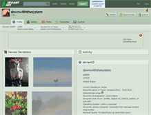 Tablet Screenshot of downwiththesystem.deviantart.com