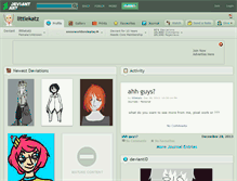 Tablet Screenshot of littlekatz.deviantart.com