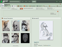 Tablet Screenshot of dark413.deviantart.com