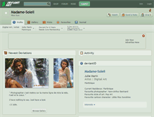 Tablet Screenshot of madame-soleil.deviantart.com