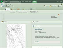 Tablet Screenshot of majin-bulma.deviantart.com
