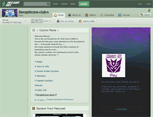 Tablet Screenshot of decepticons-club.deviantart.com