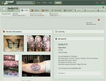 Tablet Screenshot of dedly310.deviantart.com