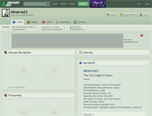 Tablet Screenshot of minerva23.deviantart.com